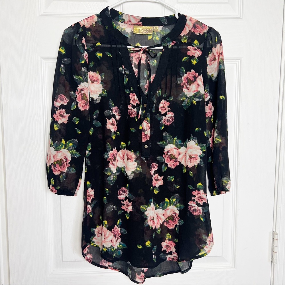 Vera Wang Princess | Floral Print Top